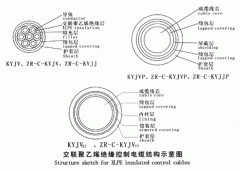 KYJV，KYJVP，KYJV22額定電壓0.6/1kV交聯(lián)聚乙烯絕緣控制電纜