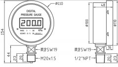 數顯壓力表CYF-100/ZHF-100